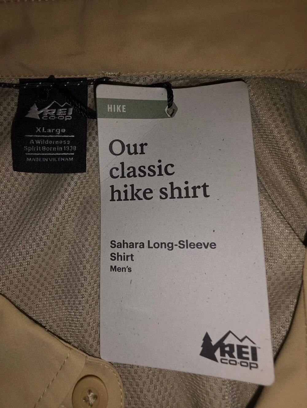 REI Men’s Lightweight Shirt Jacket — Khaki